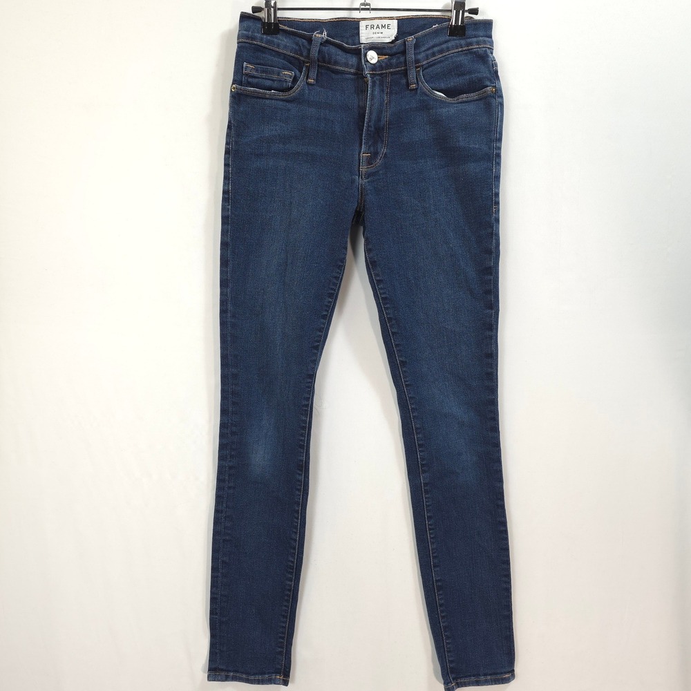 FRAME Le Skinny de Jeanne Queens Way Dark Blue Women 27 Minimalist Designer